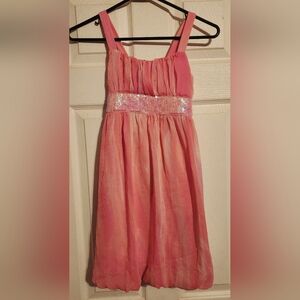 Little girl's pink dress size 10/12